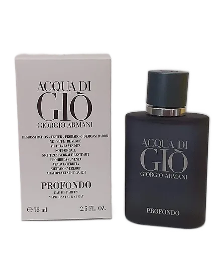 Giorgio Armani Acqua di Giò Profondo Eau de Parfum 75ml (Tester) in Taglia 75ml